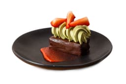 matcha azuki brownie